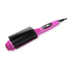 Controle de temperatura LCD Hair Straightener Brush também pode curl seu cabelo